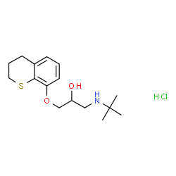 ChemSpider 2D Image | Tertatolol hydrochloride | C16H26ClNO2S