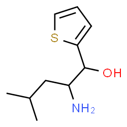ChemSpider 2D Image | 2-Amino-4-methyl-1-(2-thienyl)-1-pentanol | C10H17NOS