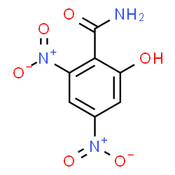 ChemSpider 2D Image | 2-Hydroxy-4,6-dinitrobenzamide | C7H5N3O6