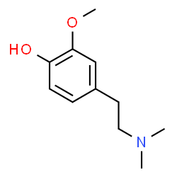 ChemSpider 2D Image | N,N-DIMETHYL-3-METHOXYTYRAMINE | C11H17NO2