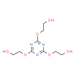 ChemSpider 2D Image | 2,2',2''-[1,3,5-Triazine-2,4,6-triyltris(oxy)]triethanol | C9H15N3O6