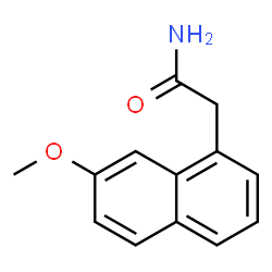ChemSpider 2D Image | 2-(7-Methoxy-1-naphthyl)acetamide | C13H13NO2