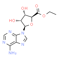 ChemSpider 2D Image | 9-(5-Ethyl-beta-D-ribofuranosyluronosyl)-9H-purin-6-amine | C12H15N5O5