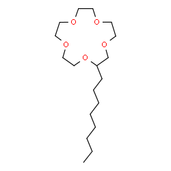 ChemSpider 2D Image | 2-Octyl-1,4,7,10,13-pentaoxacyclopentadecane | C18H36O5