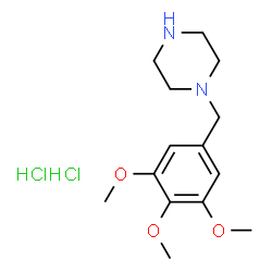 ChemSpider 2D Image | 1-(3,4,5-Trimethoxybenzyl)piperazine dihydrochloride | C14H24Cl2N2O3