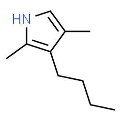 ChemSpider 2D Image | 3-Butyl-2,4-dimethyl-1H-pyrrole | C10H17N
