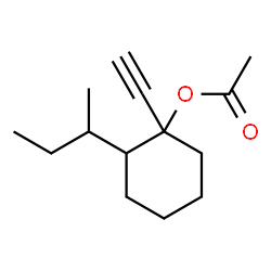 ChemSpider 2D Image | 2-sec-Butyl-1-ethynylcyclohexyl acetate | C14H22O2