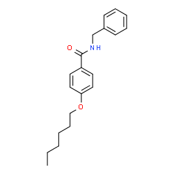 ChemSpider 2D Image | N-Benzyl-4-(hexyloxy)benzamide | C20H25NO2