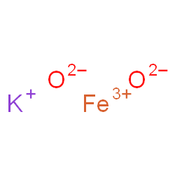 ChemSpider 2D Image | ferric potassium oxygen(-2) anion | FeKO2