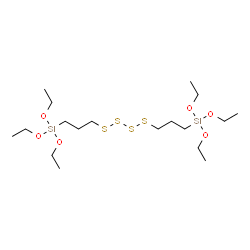 ChemSpider 2D Image | Bis(triethoxysilylpropyl)tetrasulfide | C18H42O6S4Si2