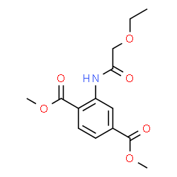 ChemSpider 2D Image | Dimethyl 2-[(ethoxyacetyl)amino]terephthalate | C14H17NO6