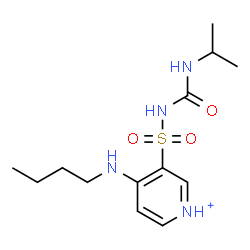 ChemSpider 2D Image | 4-(Butylamino)-3-[(isopropylcarbamoyl)sulfamoyl]pyridinium | C13H23N4O3S