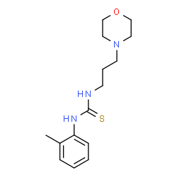 ChemSpider 2D Image | 1-(2-Methylphenyl)-3-[3-(4-morpholinyl)propyl]thiourea | C15H23N3OS