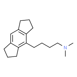 ChemSpider 2D Image | 1,2,3,5,6,7-Hexahydro-N,N-dimethyl-s-indacene-4-butanamine | C18H27N