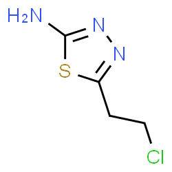 ChemSpider 2D Image | 5-(2-Chloroethyl)-1,3,4-thiadiazol-2-amine | C4H6ClN3S