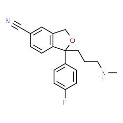 ChemSpider 2D Image | Desmethylcitalopram | C19H19FN2O