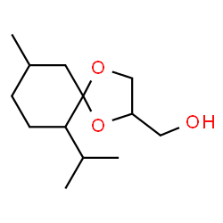ChemSpider 2D Image | 6-Isopropyl-9-methyl-1,4-dioxaspiro(4.5)decane-2-methanol | C13H24O3