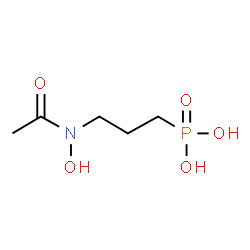 ChemSpider 2D Image | {3-[Acetyl(hydroxy)amino]propyl}phosphonic acid | C5H12NO5P