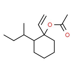 ChemSpider 2D Image | 2-sec-Butyl-1-vinylcyclohexyl acetate | C14H24O2