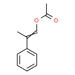 ChemSpider 2D Image | 2-Phenyl-1-propen-1-yl acetate | C11H12O2