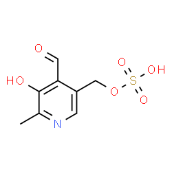 ChemSpider 2D Image | (4-Formyl-5-hydroxy-6-methyl-3-pyridinyl)methyl hydrogen sulfate | C8H9NO6S