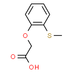 ChemSpider 2D Image | [2-(Methylsulfanyl)phenoxy]acetic acid | C9H10O3S