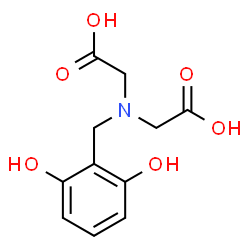 ChemSpider 2D Image | 2,2'-[(2,6-Dihydroxybenzyl)imino]diacetic acid | C11H13NO6