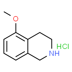 ChemSpider 2D Image | 5-Methoxy-1,2,3,4-tetrahydroisoquinoline hydrochloride | C10H14ClNO