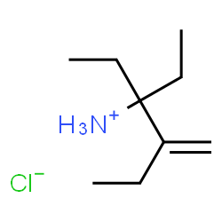 ChemSpider 2D Image | 3-Ethyl-4-methylene-3-hexanaminium chloride | C9H20ClN