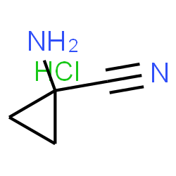 ChemSpider 2D Image | 1-Aminocyclopropanecarbonitrile hydrochloride (1:1) | C4H7ClN2