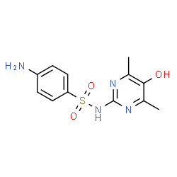 ChemSpider 2D Image | 4-Amino-N-(5-hydroxy-4,6-dimethyl-2-pyrimidinyl)benzenesulfonamide | C12H14N4O3S