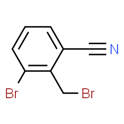 ChemSpider 2D Image | 3-Bromo-2-(bromomethyl)benzonitrile | C8H5Br2N