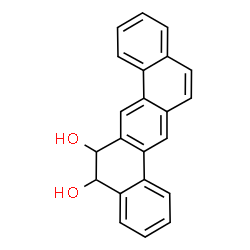 ChemSpider 2D Image | 5,6-Dihydrobenzo[k]tetraphene-5,6-diol | C22H16O2