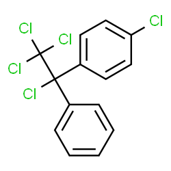 ChemSpider 2D Image | 1-Chloro-4-(1,2,2,2-tetrachloro-1-phenylethyl)benzene | C14H9Cl5