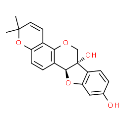ChemSpider 2D Image | Glyceollin I | C20H18O5