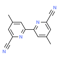 ChemSpider 2D Image | 6,6'-Dicyano-4,4'-dimethyl-2,2'-bipyridine | C14H10N4