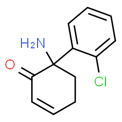 ChemSpider 2D Image | Dehydronorketamine | C12H12ClNO