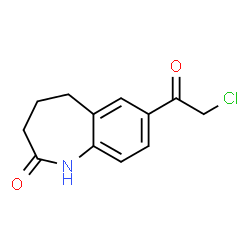 ChemSpider 2D Image | 7-(Chloroacetyl)-1,3,4,5-tetrahydro-2H-1-benzazepin-2-one | C12H12ClNO2