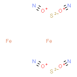 ChemSpider 2D Image | Nitrilooxonium sulfide - iron (2:1:1) | Fe2N4O4S2
