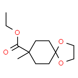 ChemSpider 2D Image | Ethyl 8-methyl-1,4-dioxaspiro[4.5]decane-8-carboxylate | C12H20O4