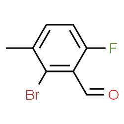 ChemSpider 2D Image | 2-Bromo-6-fluoro-3-methylbenzaldehyde | C8H6BrFO