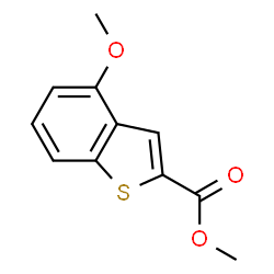 ChemSpider 2D Image | Methyl 4-methoxy-1-benzothiophene-2-carboxylate | C11H10O3S