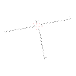 ChemSpider 2D Image | Heptadecanoic acid, 16-methyl-, compd. with 2-propanol, titanium salt (3:1:1) | C57H116O7Ti