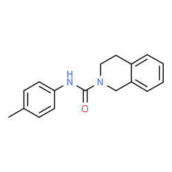 ChemSpider 2D Image | N-(4-Methylphenyl)-3,4-dihydro-2(1H)-isoquinolinecarboxamide | C17H18N2O