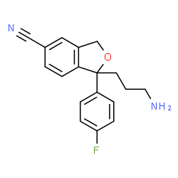 ChemSpider 2D Image | didemethylcitalopram | C18H17FN2O
