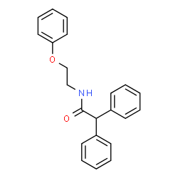 ChemSpider 2D Image | N-(2-Phenoxyethyl)-2,2-diphenylacetamide | C22H21NO2
