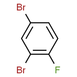 ChemSpider 2D Image | 2,4-Dibromo-1-fluorobenzene | C6H3Br2F