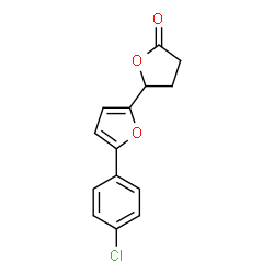 ChemSpider 2D Image | 5'-(4-Chlorophenyl)-3,4-dihydro-2,2'-bifuran-5(2H)-one | C14H11ClO3