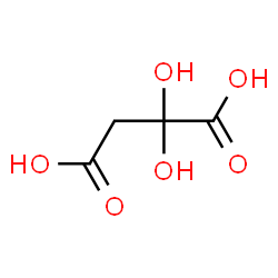 ChemSpider 2D Image | 2,2-Dihydroxysuccinic acid | C4H6O6