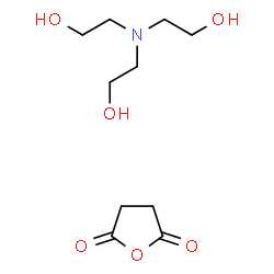 ChemSpider 2D Image | Dihydro-2,5-furandione - 2,2',2''-nitrilotriethanol (1:1) | C10H19NO6